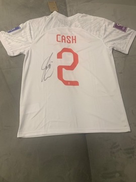 Koszulka Rep. Polski Matty Cash z autografem