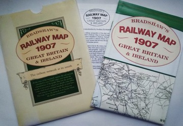 RAILWAY MAP 1907 GREAT BRITAIN & IRELAND