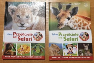 Disney Przyjaciele na safari Dwie książki Twarda o