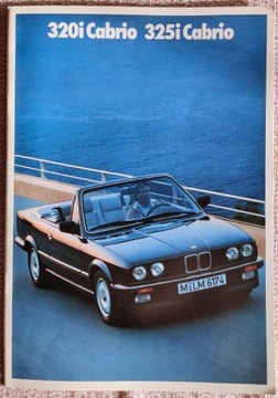 Folder reklamowy, prospekt BMW 320i 325i Cabrio