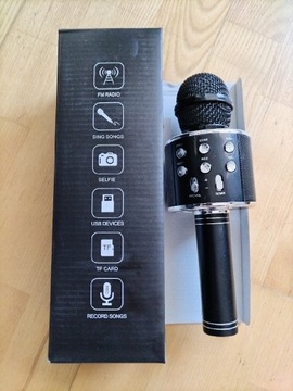 Mikrofon karaoke z wbudowanym głośnikiem WS858