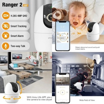 Kamera IP wifi IMOU RANGER 2 4MP 128GB 64Gb 2szt 