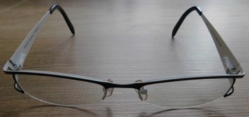 Piękne damskie oprawki okulary czarno-białe TISARD