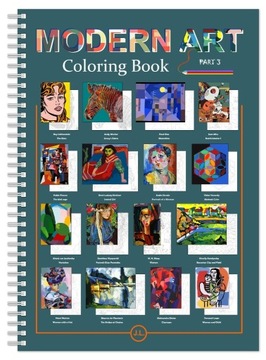 MODERN ART - Coloring Book part 3, kolorowanka A4