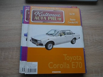 TOYOTA COROLLA  KULTOWE AUTA PRL-u NR 99 GAZETKA