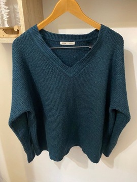 Sweter w dekolt V 40 L 42 XL, 44 xxl sinsay