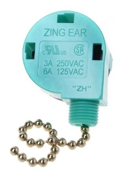Zing Ear 3A/250V 6A/125V do wentylatora