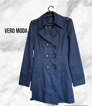 Vero Moda płaszcz trencz M 38 na wiosnę bawełna