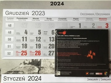 Kalendarz dzielony 2024 CD Muzyka Bubliczki Folk