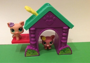 LittlestPetShop Figurki świnki + domek