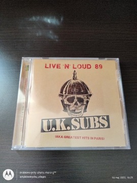 U.K. Subs Live 'n' Loud '89 Greatest Hits In Paris