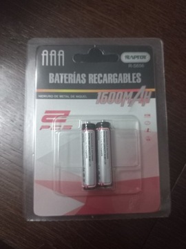 Akumulatorki baterie AAA 1600 mah 2 sztuki RAPTOR