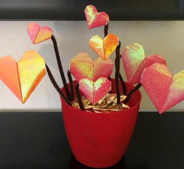 Zestaw Kreatywny Origami - serca na walentynki