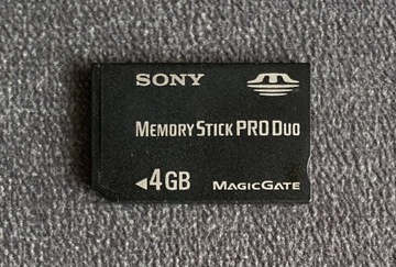 Karta pamięci Memory Stick Pro Duo SONY 4 gb