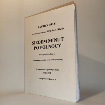 Siedem minut po północy - Patrick Ness - egz. rec.