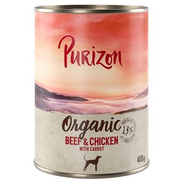 Purizon Organic 6x400 g wołowina i kurczak ECO