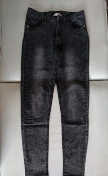 Spodnie jeans H&M czarne rozmiar S 
