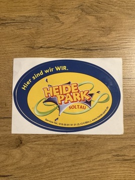 HEIDE PARK SOLTAU NAKLEJKA KOLEKCJONERSKA