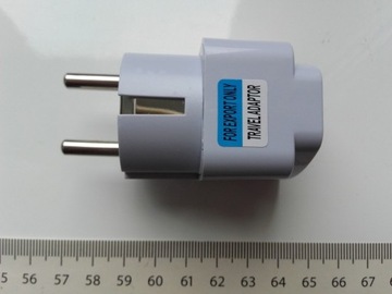 Wtyczka adapter EU, PL, uniwersalna AC 230V, EU, U