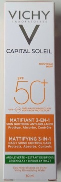 Vichy CAPITAL SOLEIL Krem Matujący 3w1 spf 50+