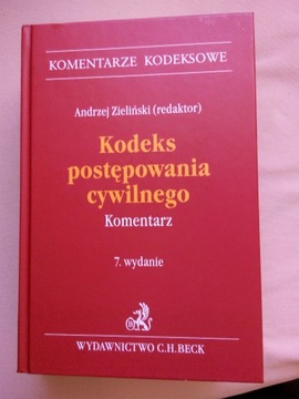 Kodeks postępowania cywilnego Komentarz/ Zieliński