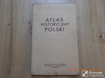 Atlas historyczny Polski.  Praca zbiorowa wyd, 1977r.