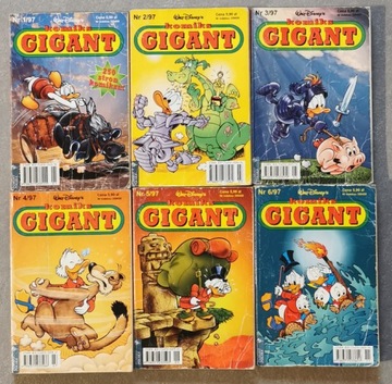Komiks Gigant - cały rocznik - 1997 (najstarsze!!)