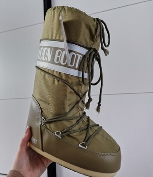 Moon boot zielone khaki sniegowce zimowe 35-38