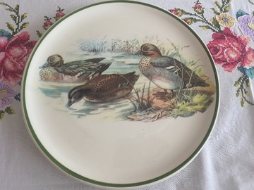 Patera -Talerz - dzikie kaczki - włoska ceramika 