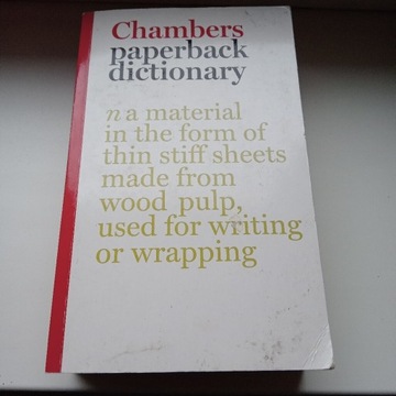 Chambers Paperback Dictionary