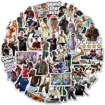 STICKERS BOMB Naklejki GTA Grand Theft Auto 50 SZT