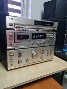 AKAI zestaw stereo wzmacniacz deck 3head tuner 