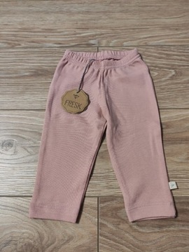 Spodnie niemowlęce różowe 0-3m