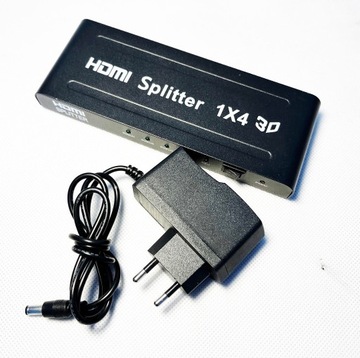 SPLITTER HDMI 1X4 4K*2K 3D FULLHD ROZDZIELACZ HDCP