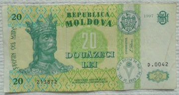 Mołdawia 20 lej 1997 Stefan III Wielki Twierdza