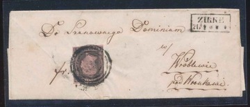 1858 PRUSY, list ZIRKE/SIERAKÓW 1715.