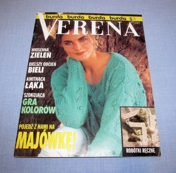 Verena 5/1992 wzory sploty modne swetry modele