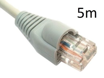 Kabel internetowy RJ-45 5m (gumki i wtyki)