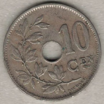 Belgia 10 centymów centimes 1929 E 22 mm