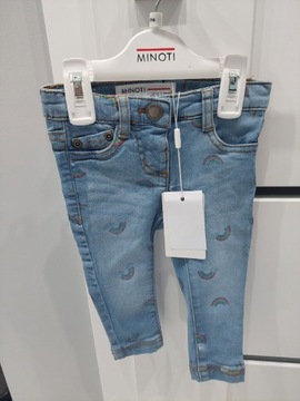 Spodnie jeans dla dziewczynki 74-80