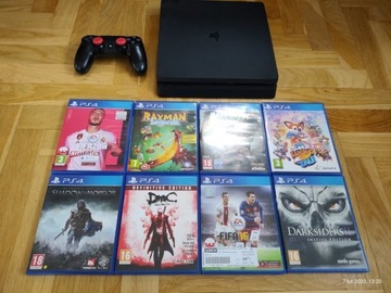 PlayStation 4 slim plus gry