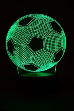 Lampka LED piłka nożna wielokolorowa