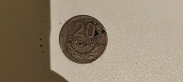 Moneta 20 groszy 1949 rok