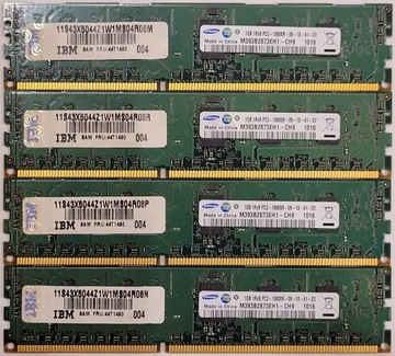 RAM 1x1GB SAMSUNG ECC-R 1Rx8 PC3-10600R CL9