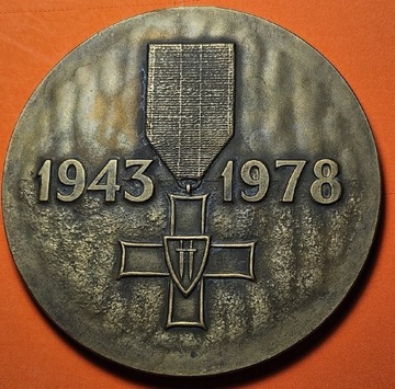 LUDOWE WOJSKO POLSKIE 1943 - 1978  Medal z brązu 