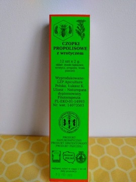 Czopki propolis wrotycz Apicultura oryginalne eko produkt polski