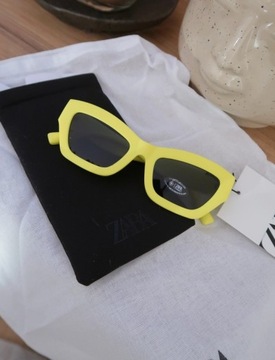 Okulary z filtrem przeciwsłoneczne Zara żółte 