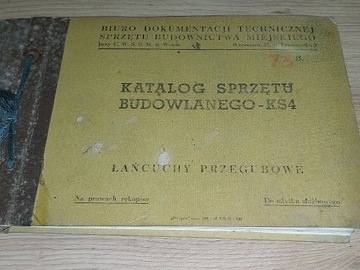 Katalog sprzętu budowlanego 1962