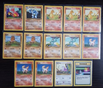 POKEMON TCG - 1999 - Base Set - German - zestaw - 14 kart