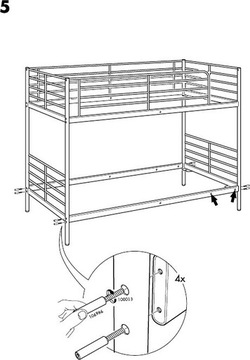 Łóżko piętrowe IKEA 